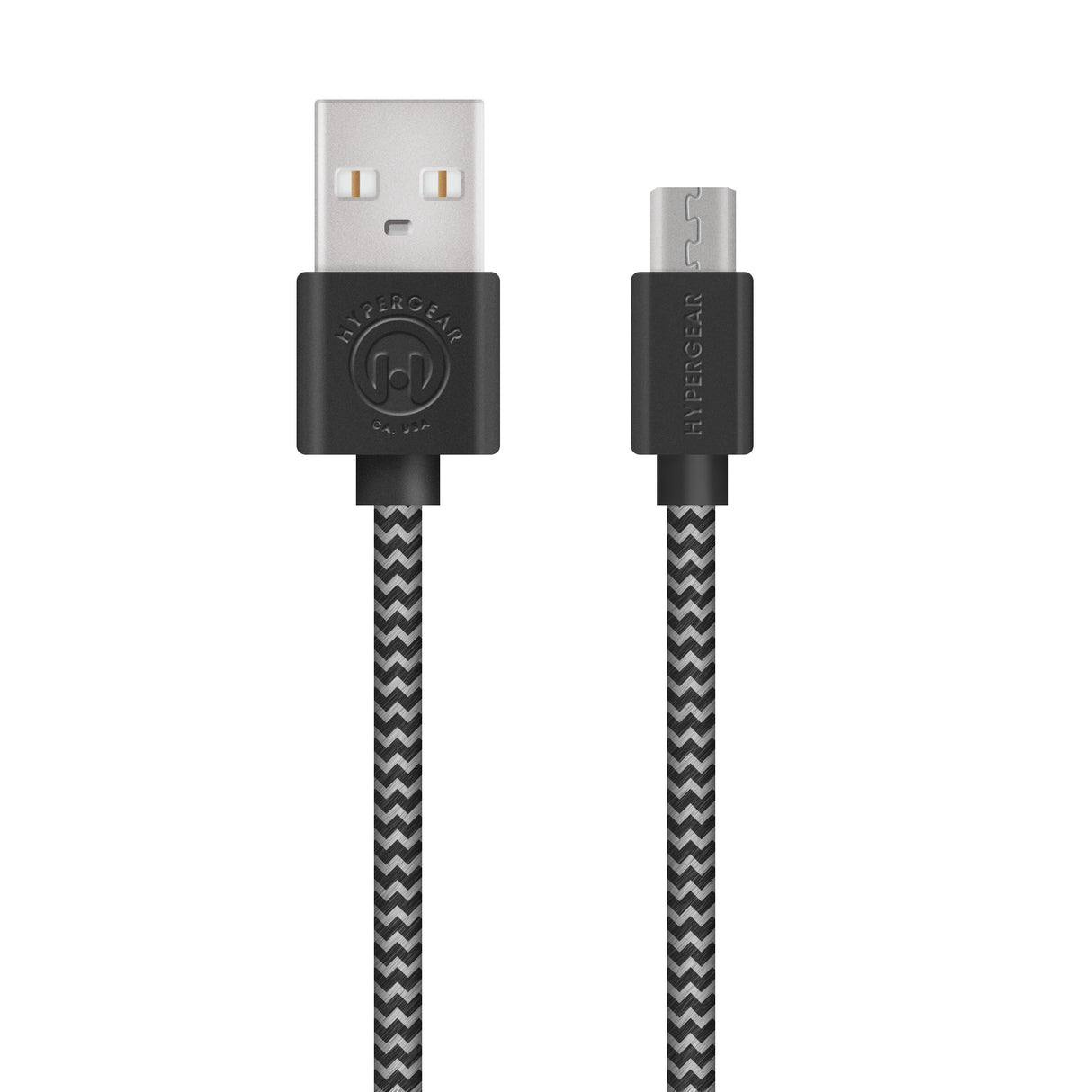 #Hypergear Micro USB ladekabel Ekstra stærk 120cm Black