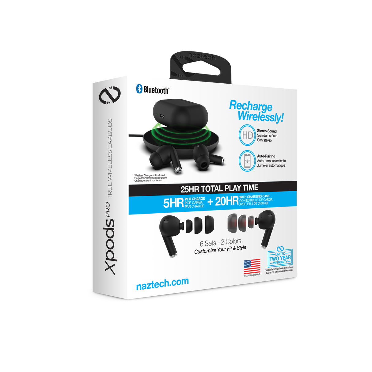 #Naztech Xpods Pro TWS høretelefoner - sort
