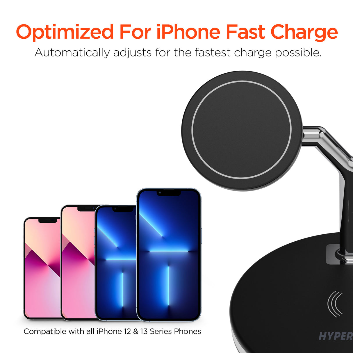 #HyperGear MaxCharge 3-i-1 trådløs ladestation