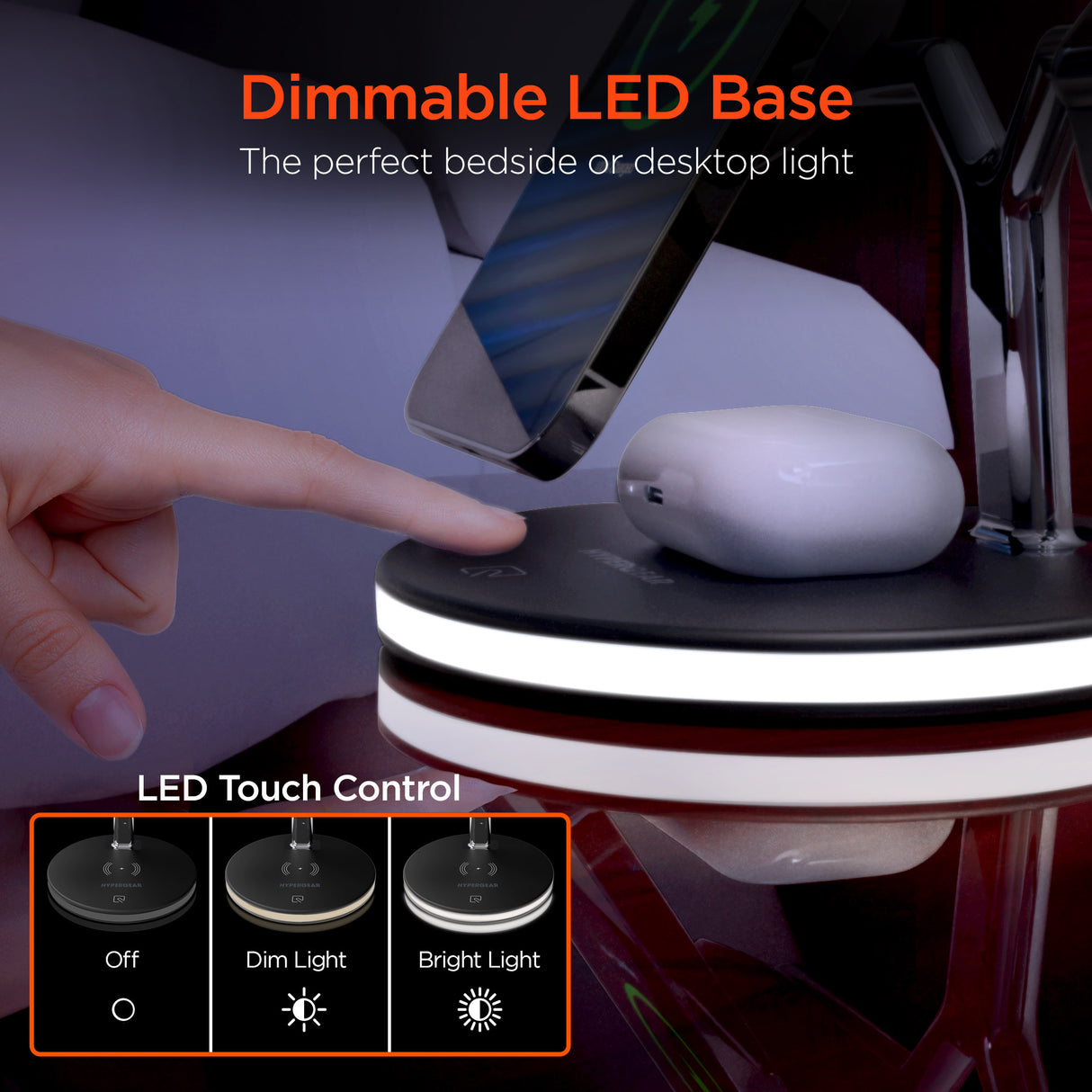 #HyperGear MaxCharge 3-i-1 trådløs ladestation