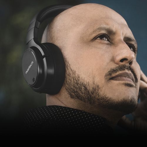 #Naztech ANC høretelefoner sort