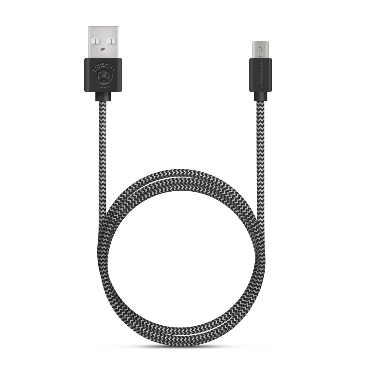 #Hypergear Micro USB ladekabel Ekstra stærk 120cm Black