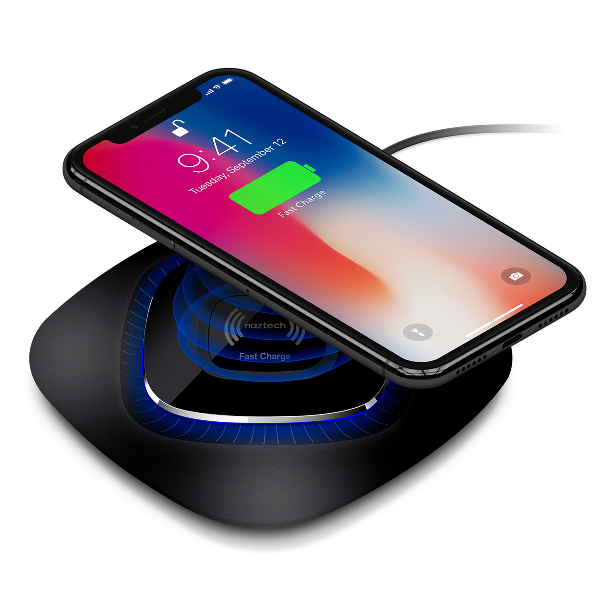 #Naztech Power Pad Qi Wireless Fast Charger Black