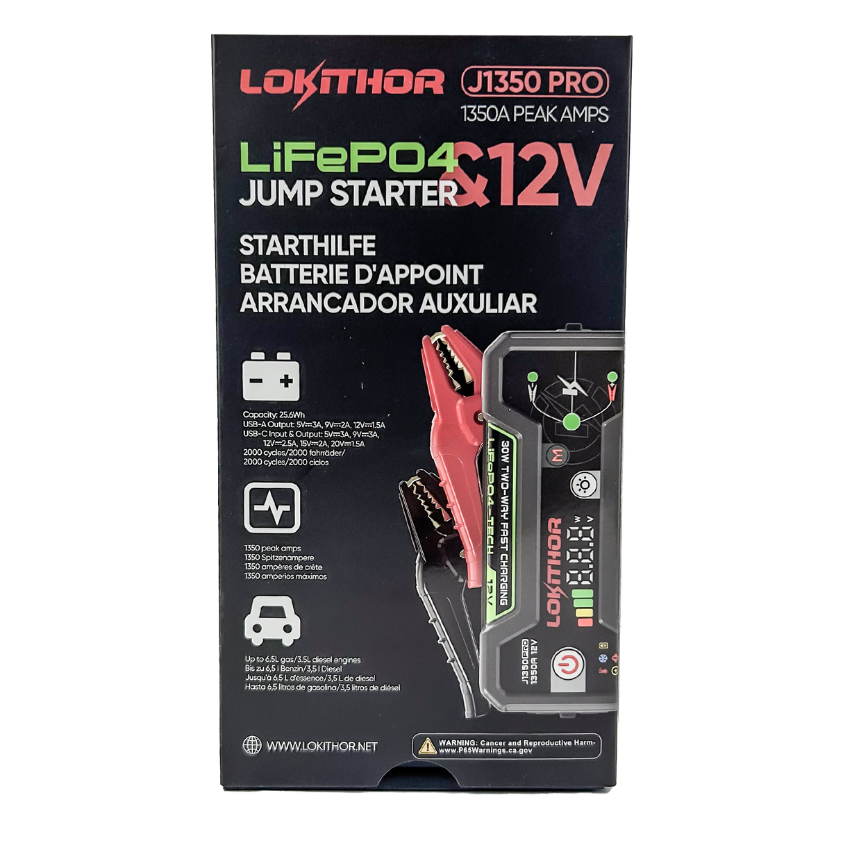 LOKITHOR Booster/Powerbank 1350A 12V
