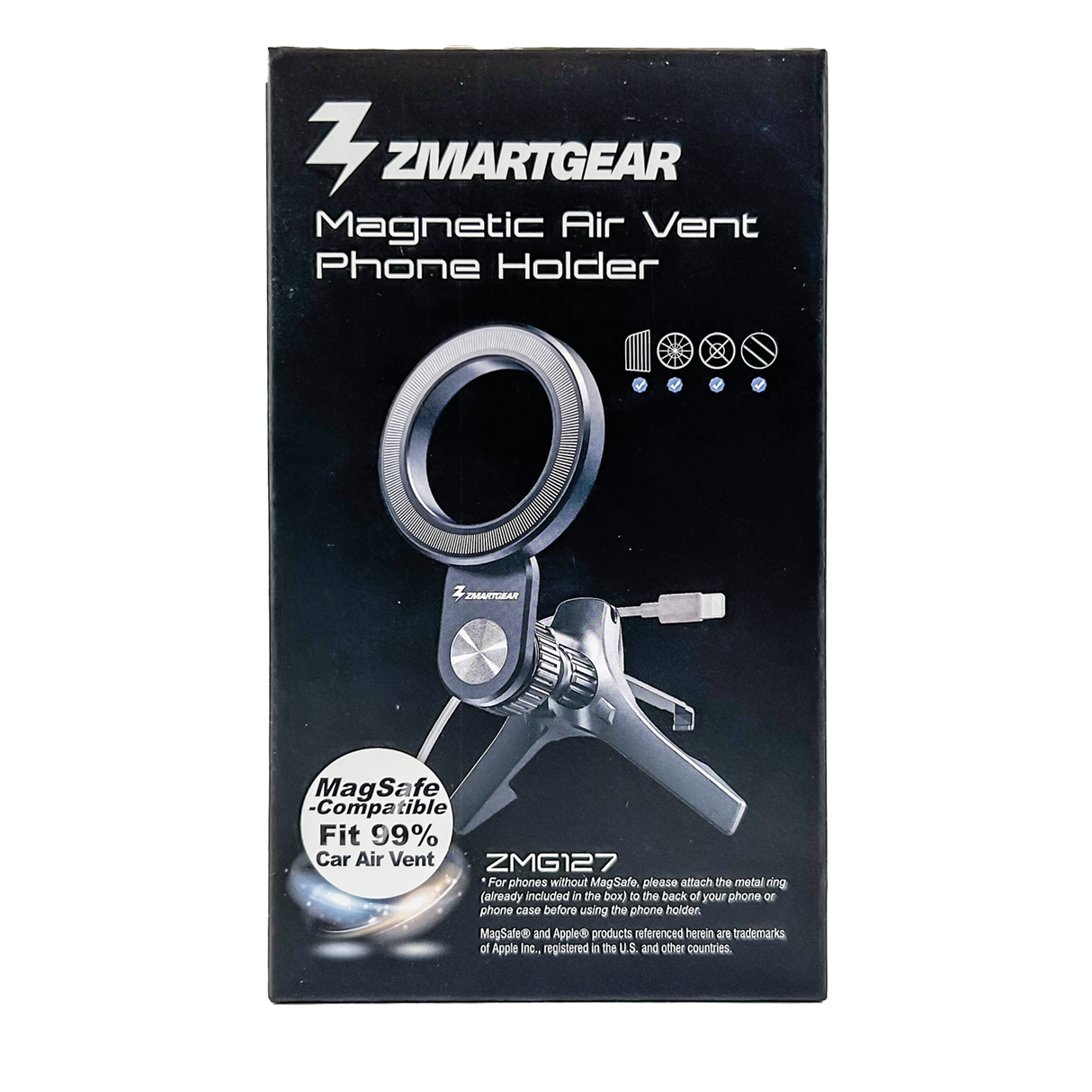 Zmartgear Magsafe mobilholder til ventilation