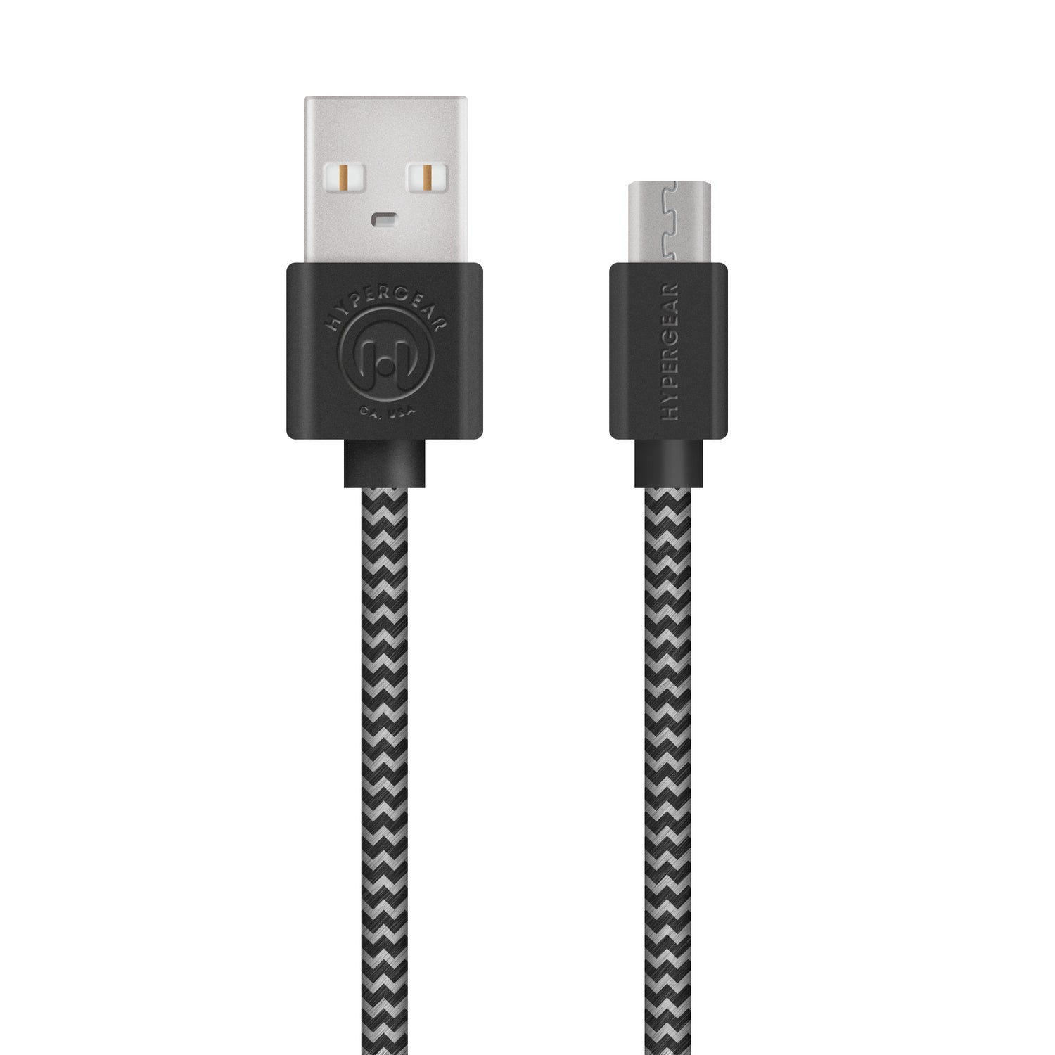 #Hypergear Micro USB ladekabel Ekstra stærk 120cm Black