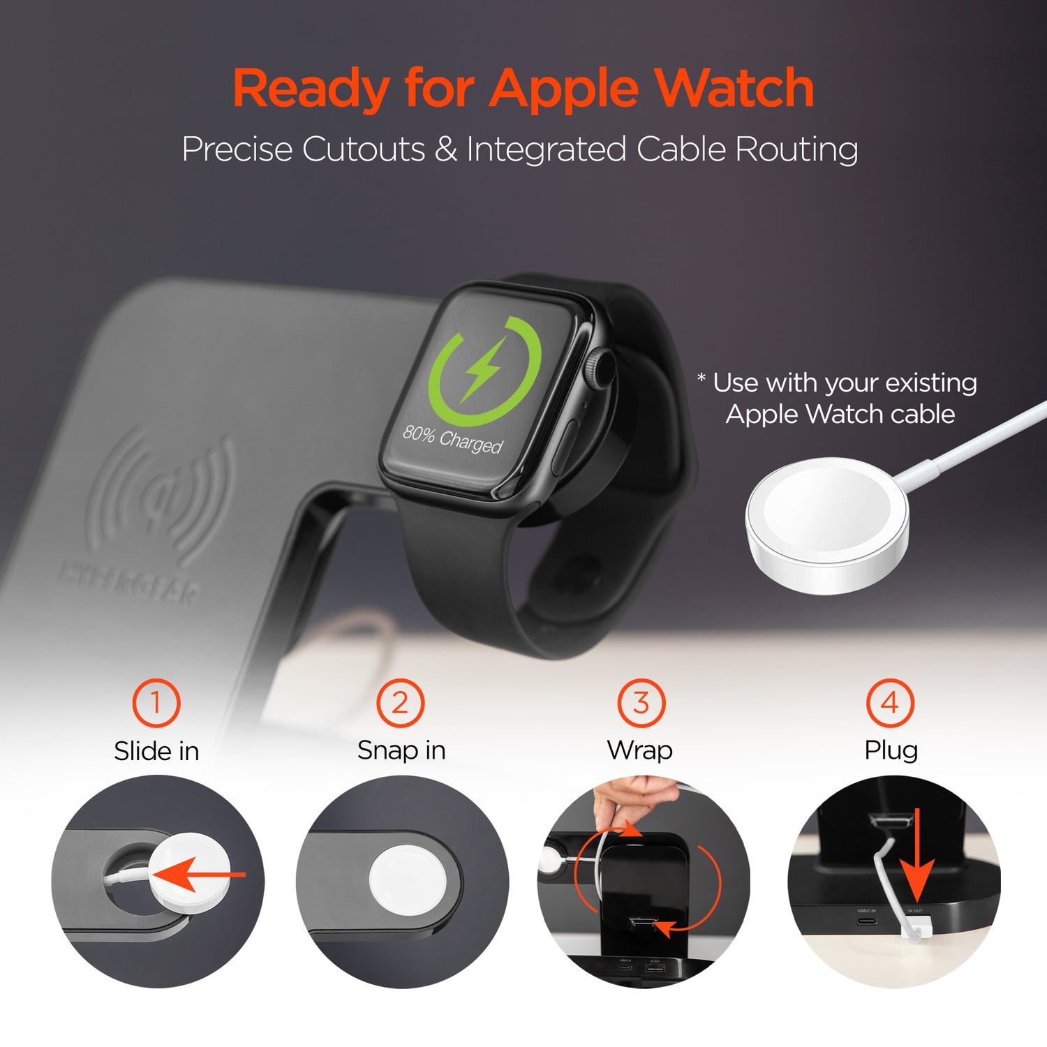 #HyperGear 3-i-1 trådløs ladestation