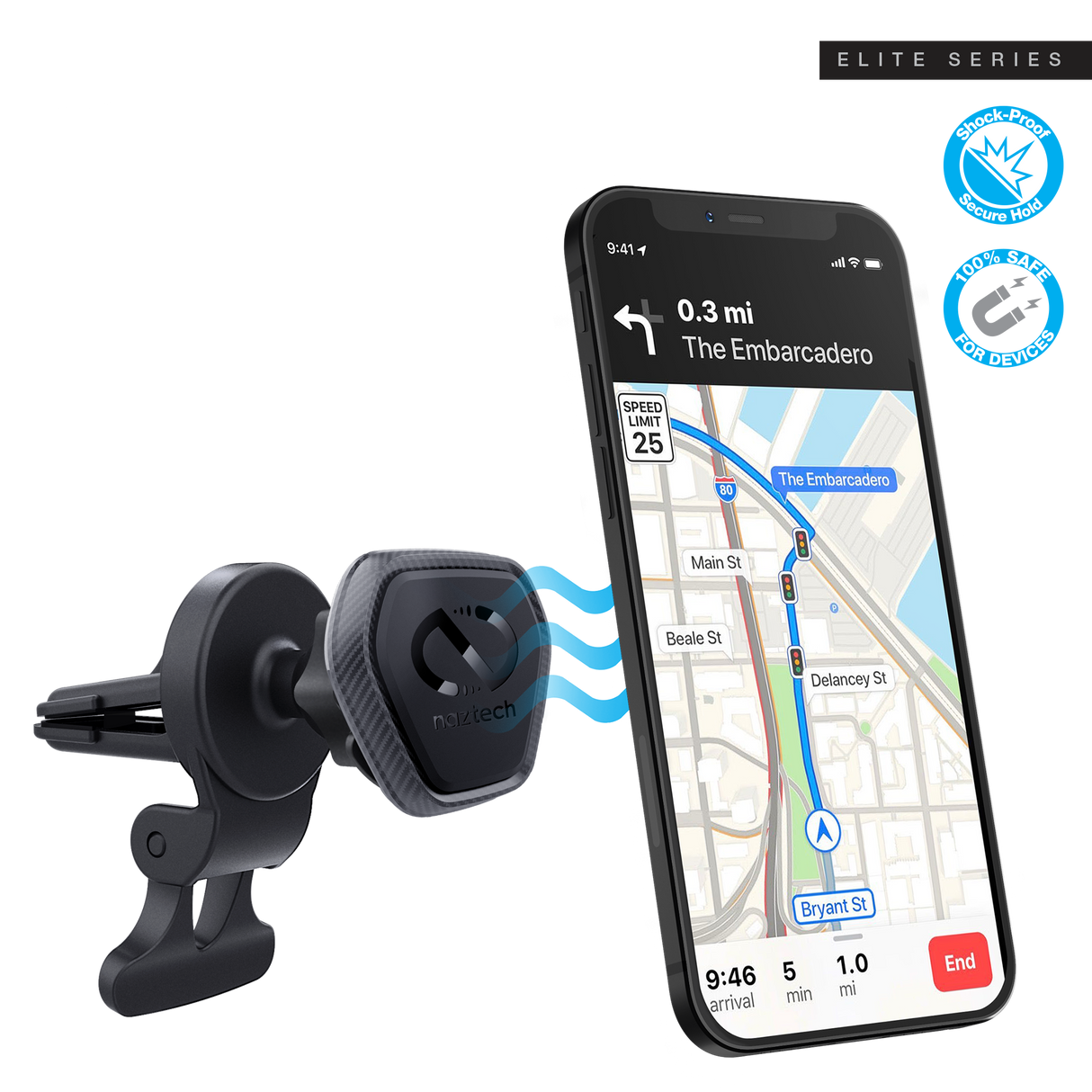 Naztech MagBuddy Elite ventilation mobilholder