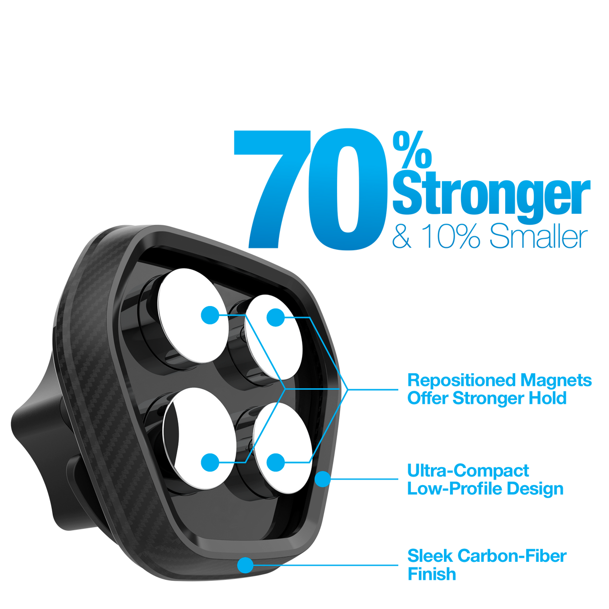 Naztech MagBuddy Elite ventilation mobilholder