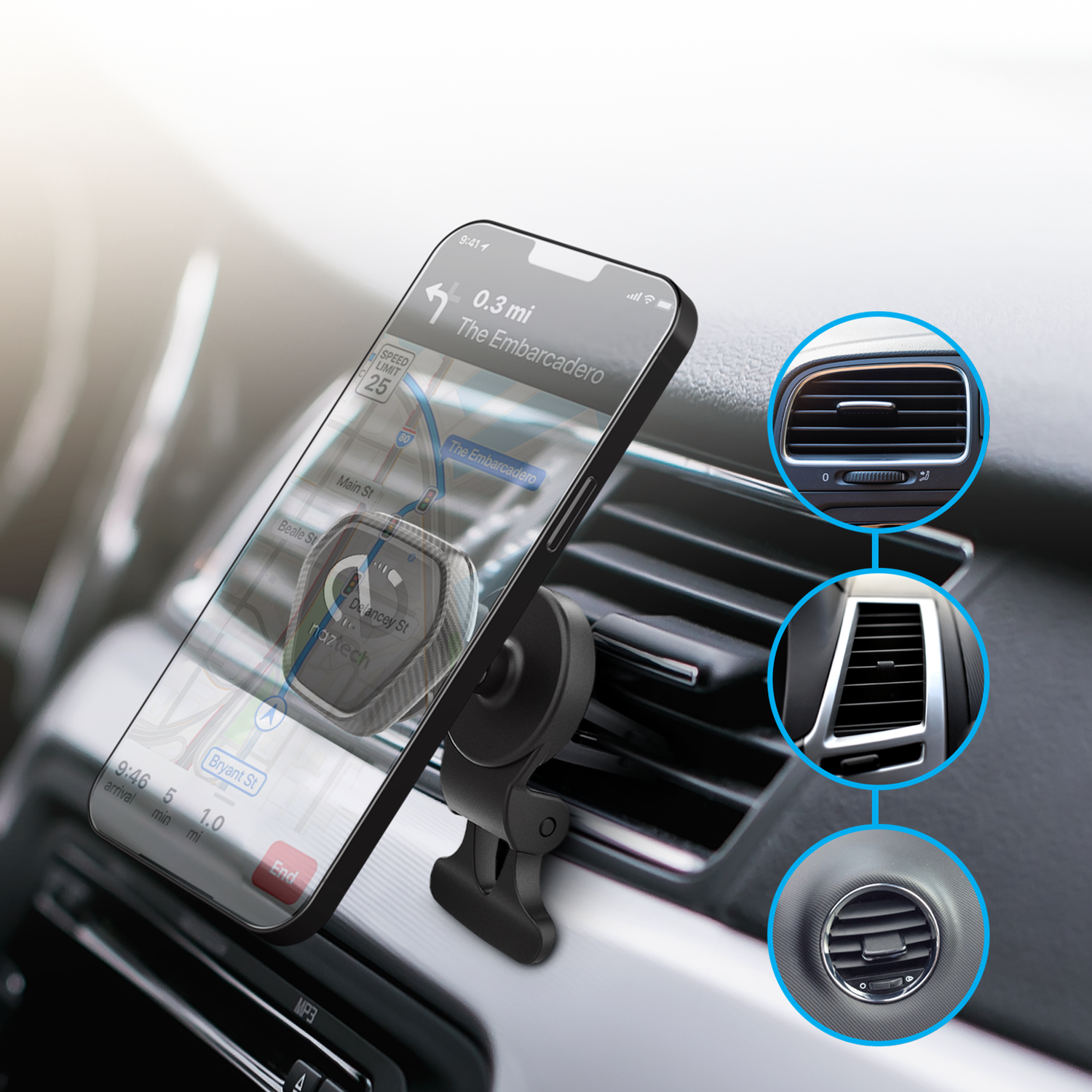 #Naztech MagBuddy Elite ventilation mobilholder