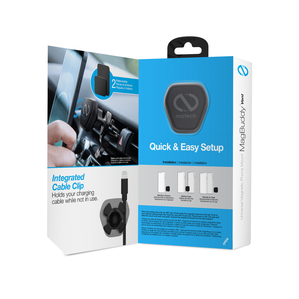 Naztech MagBuddy Elite ventilation mobilholder