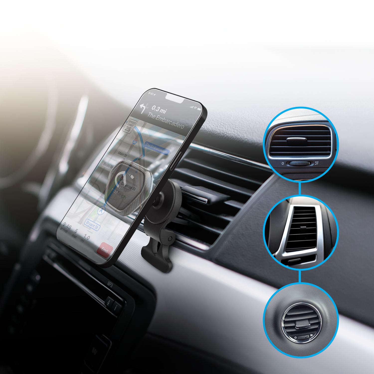 #Naztech MagBuddy Elite ventilation mobilholder