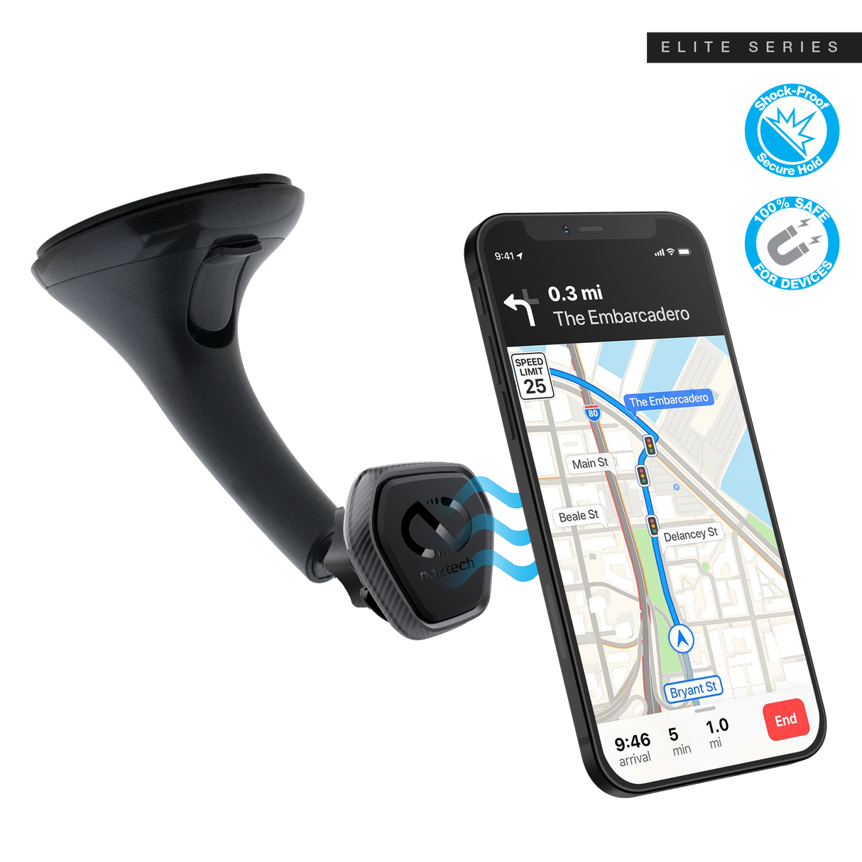 Naztech MagBuddy Elite frontrude mobilholder