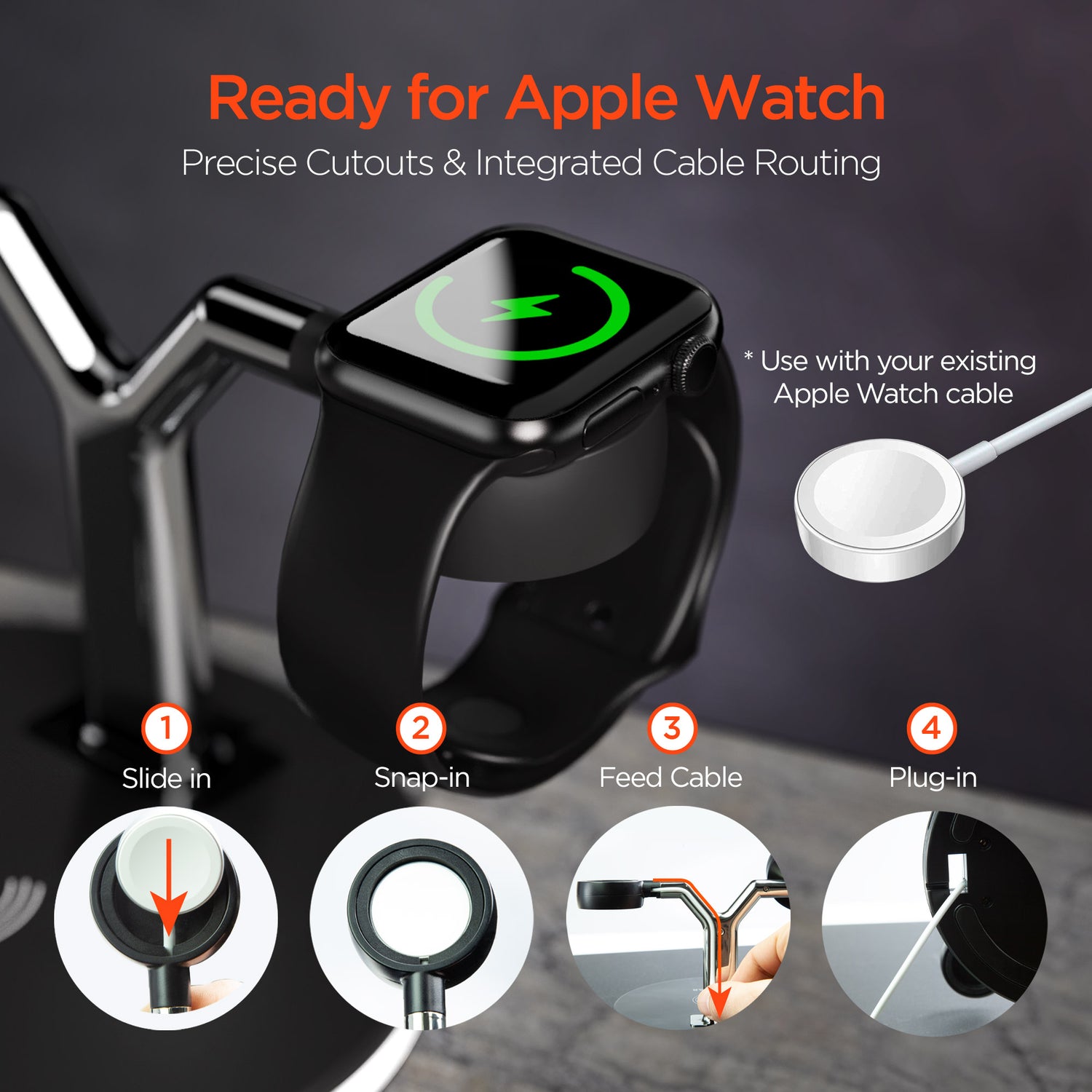 #HyperGear MaxCharge 3-i-1 trådløs ladestation