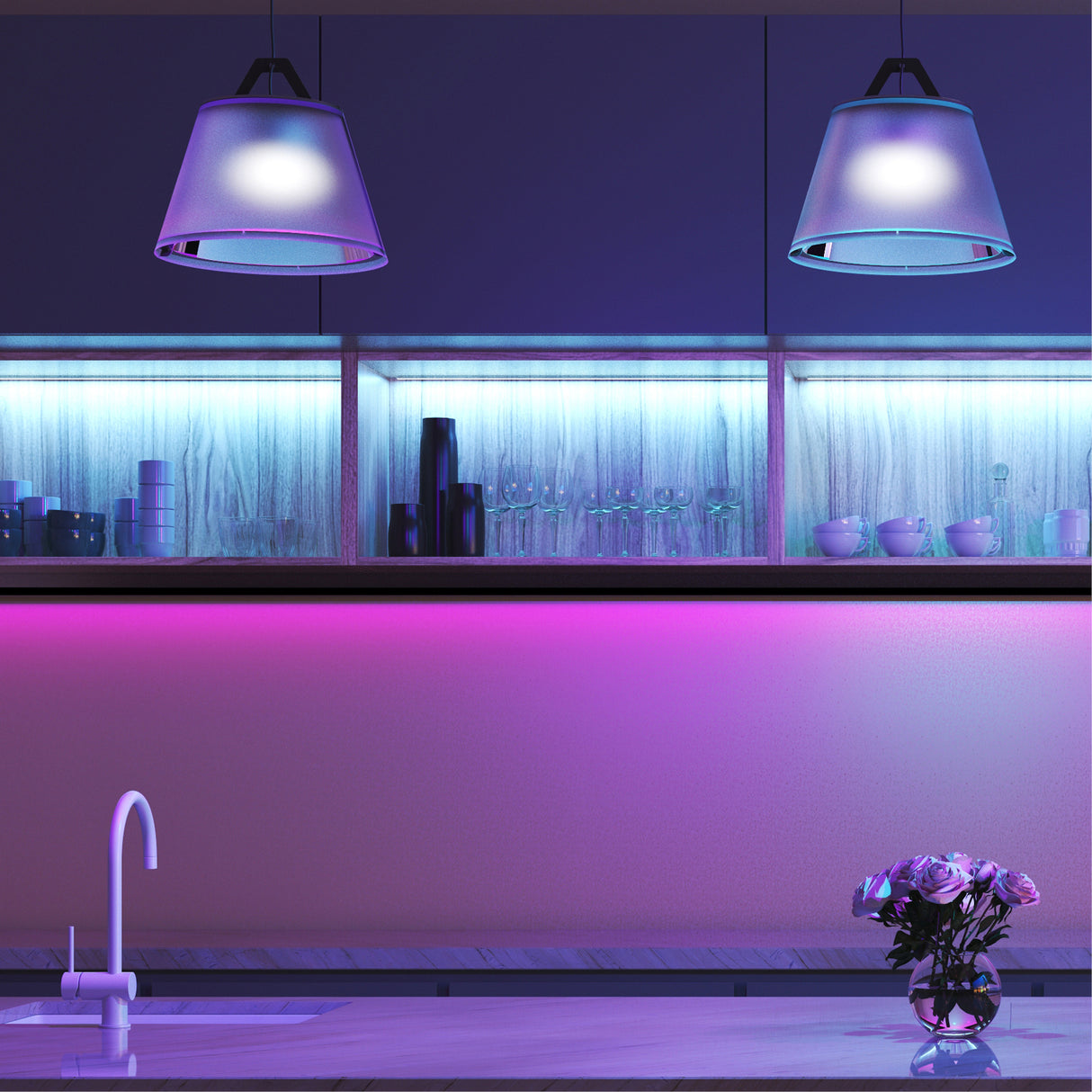 Zmartgear LED Strip Color RGB 10m inkl. sort controler