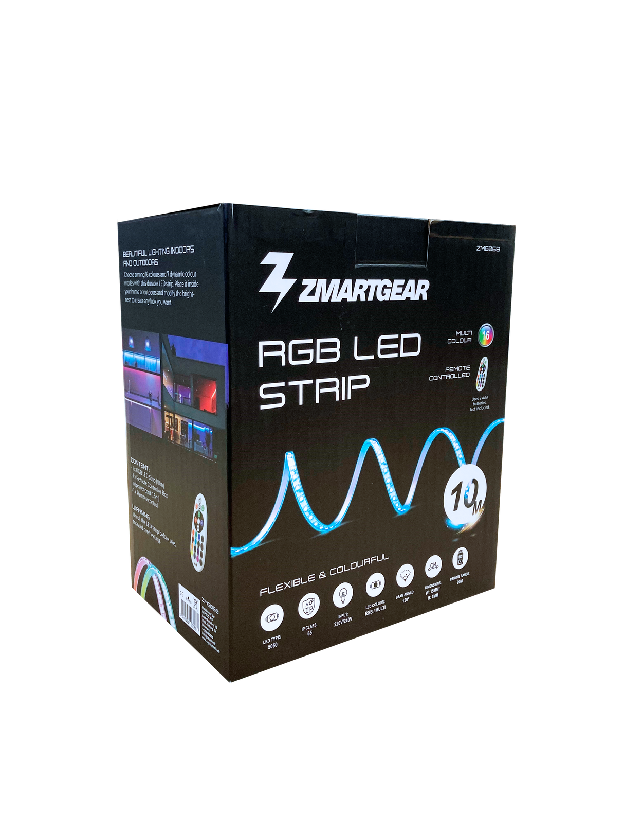 Zmartgear LED Strip Color RGB 10m inkl. sort controler